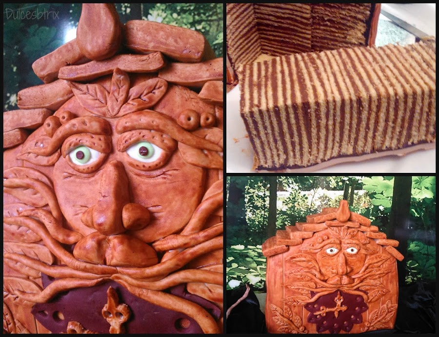 Tarta reloj espíritu del bosque