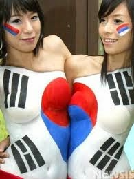 Mondiale calcio Brasile 2014: sexy ragazze, calde tifoso, bella donna del mondo. Foto di ragazze amatoriali Corea Sur coreana