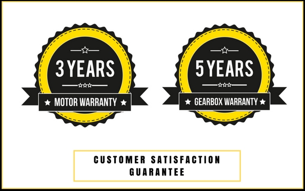 Digga auger drive - leading warranty Customer warranty - digga drive unit - motor warranty