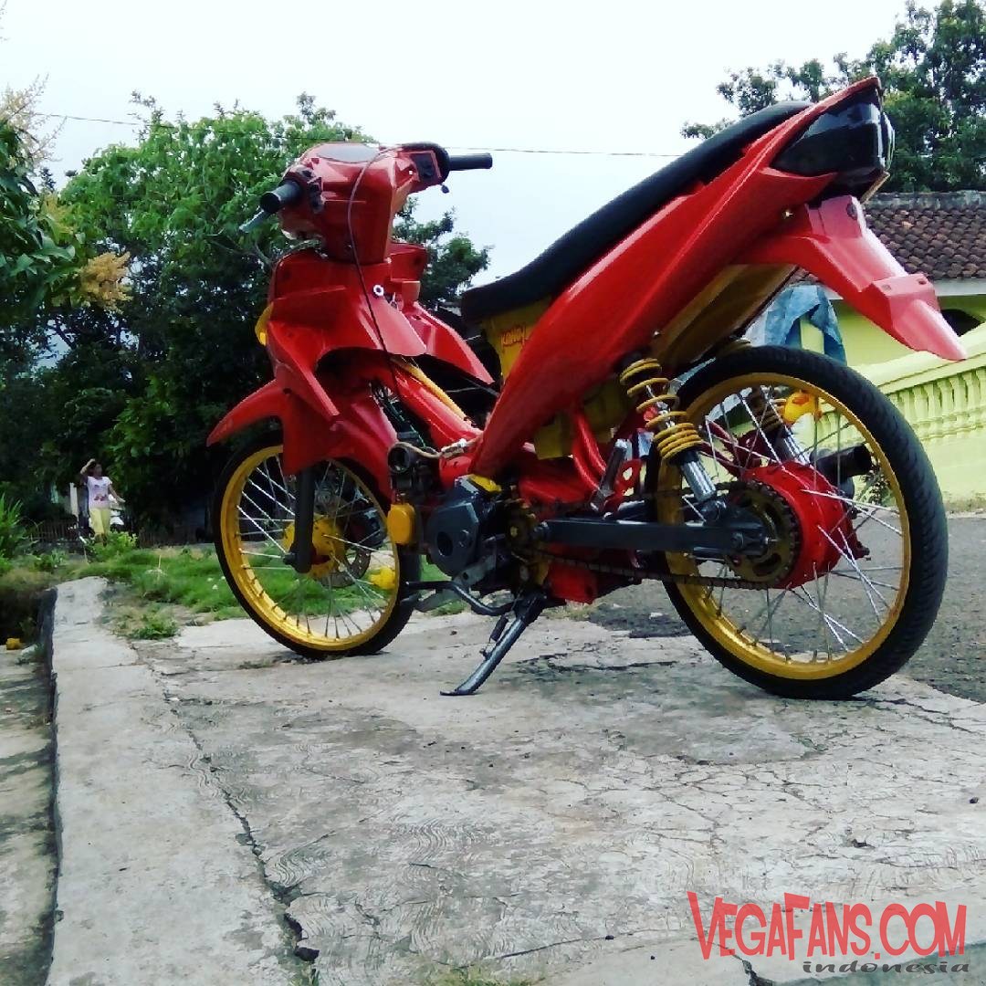 Vega ZR Modif Thailook Merah Kuning VegaFanscom