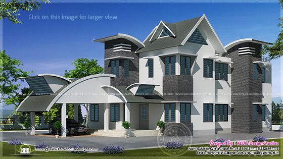 Unique house elevation