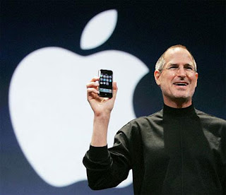 Steve Jobs no lançamento do iPhone em 2007.
