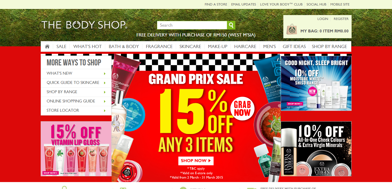 The Body Shop online store