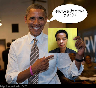 Hình ảnh chế hài hước của Obama - Cảm xúc vui, obama than tuong cua