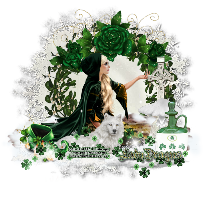 LadyDragus Art Christmas with the Celts Cluster Frames