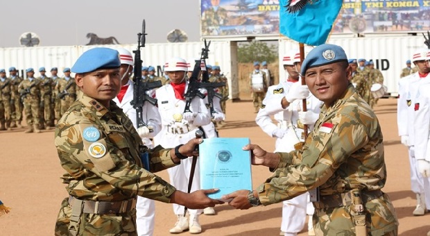 Serah Terima Jabatan Komandan Satgas UNAMID di Sudan