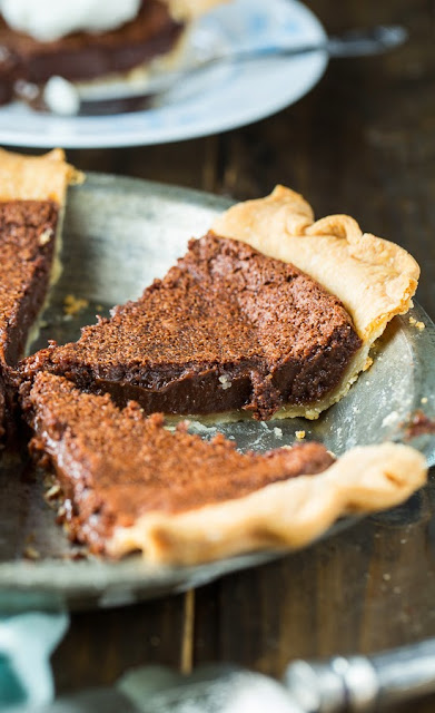 Chocolate Chess Pie recipe from Served Up With Love