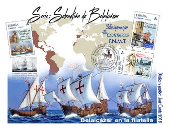 Sobre Sebastián de Belalcázar, 14 sellos.