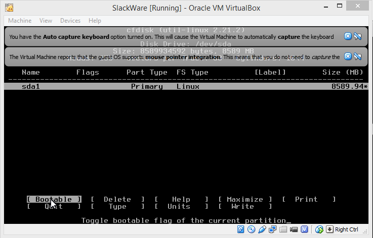 tentang komputer dan jaringan: cara menginstal slackware di virtualbox