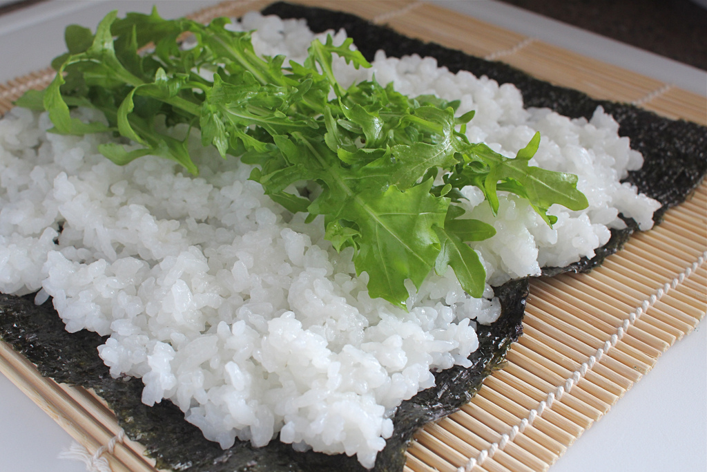 Food Endeavours of the Blue Apocalypse: Mushroom and Rocket Sushi ...