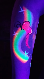 Glow Paint Butterfly Design
