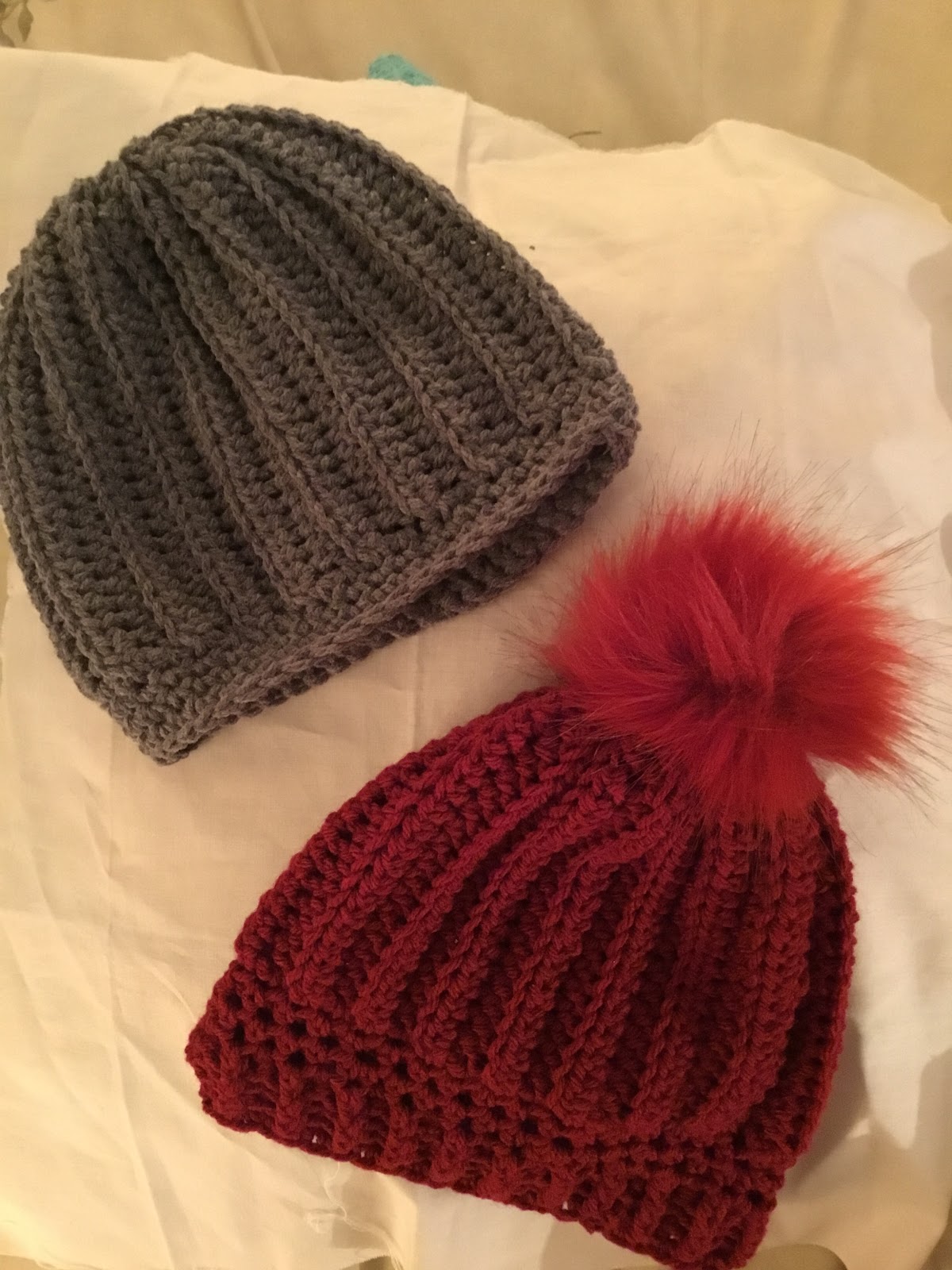 The Perfect Stitch... Easy Ribbed Hats...