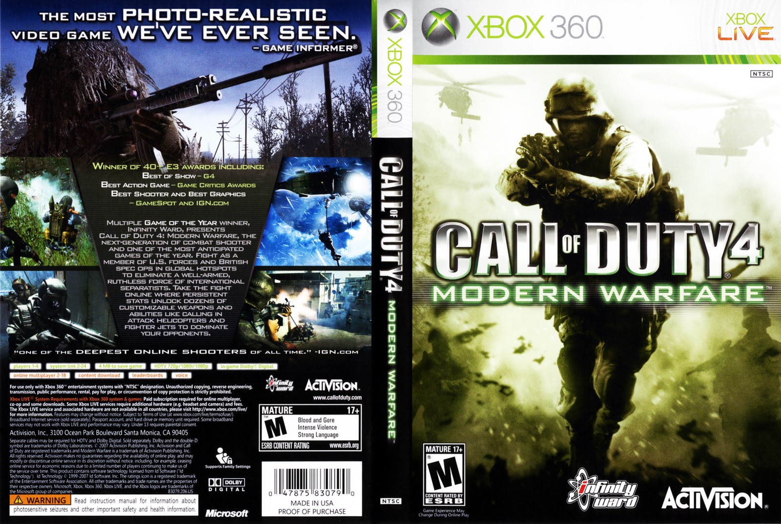 Xbox 360 Games (Call of Duty 2, Modern WF 2 & 4, Halo ...