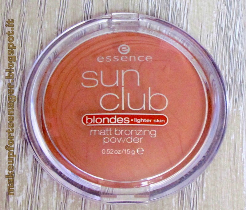 Makeup for teenagers Essence sun club matt bronzing