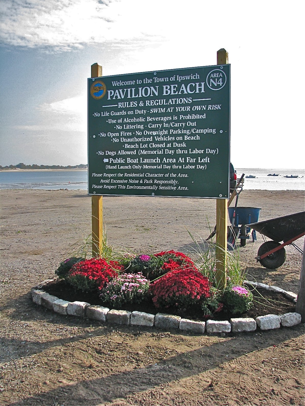 Ipswich Garden Club Transformation at Pavilion Beach