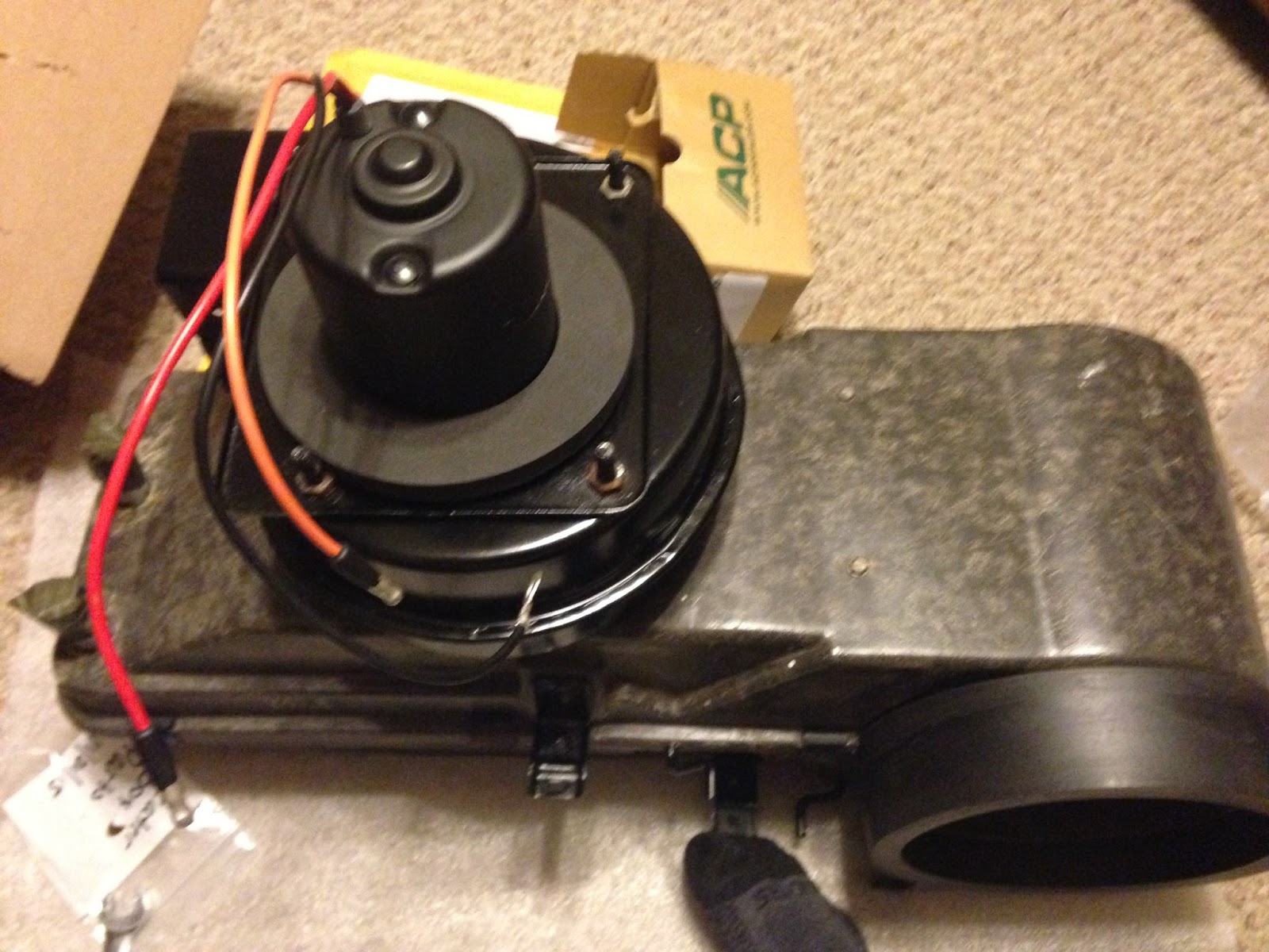 1965 Mustang Heater Fan Motor install