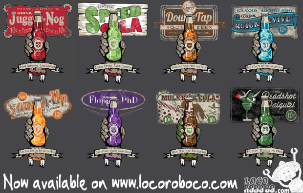 Perk-A-Cola Series by Loco Robo Co.