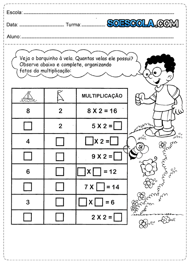 Cartões de Divisão – Atividades de Divisão para o 3º Ano