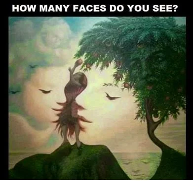 Hidden Faces Picture Brain Teasers: Observational Test-2