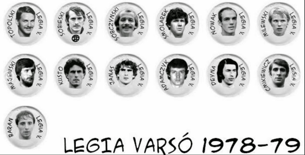 Botões para Sempre Légia Varsóvia 19781979