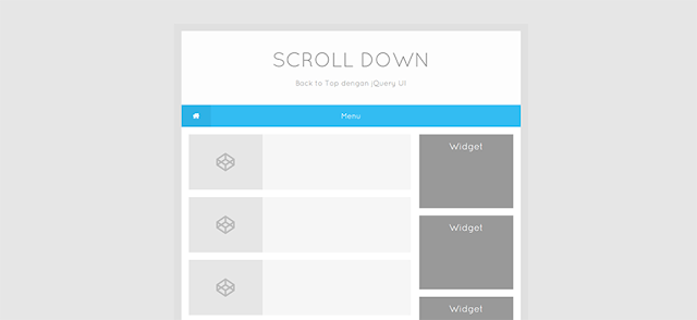 Memasang Tombol Back to Top dengan jQuery UI