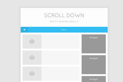 Memasang Tombol Back To Top Dengan Jquery Ui
