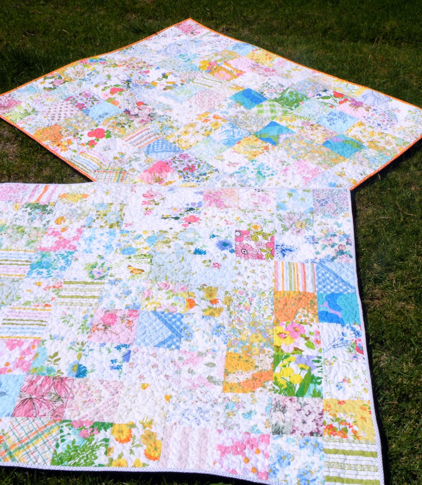 Little Scraps of Happiness Elena & Eden's Vintage Sheet Quilts