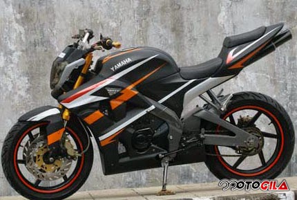 Modifikasi Vixion Hitam Emas