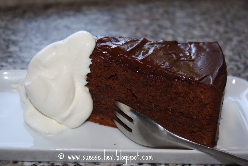 dies´und das und süsse Sachen...: Sachertorte mit Quittengelee