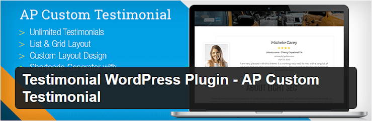 AP custom testimonial plugin for WordPress