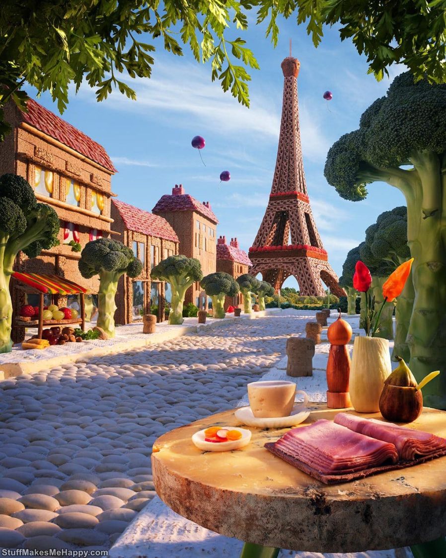 Amazing Foodscapes by Carl Warner