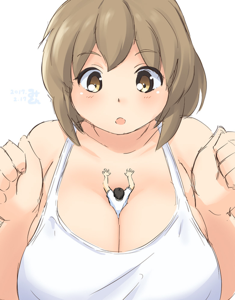 Anime boob feeling