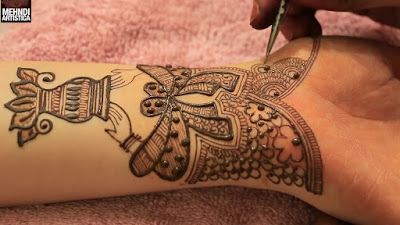 henna design for bride