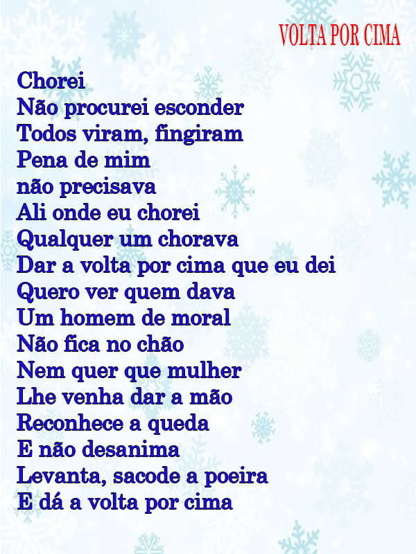 Levanta, sacode a poeira e dá a volta por cima  Music quotes, Music quotes  lyrics, Lyric quotes