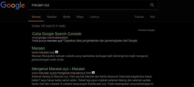 Cara Menggunakan Mode Malam di Google Chrome Cara Menggunakan Mode Malam (Night Mode) di Google Chrome