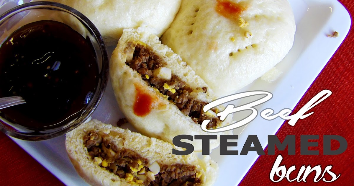 Steamed Beef Buns Recipe Filipino Siopao Hungry for Goodies