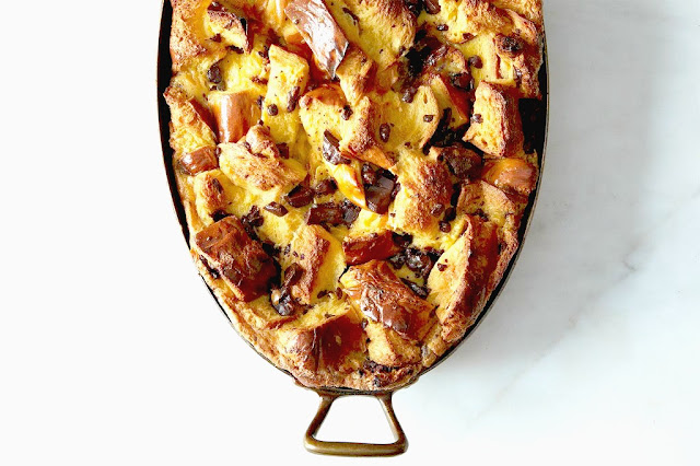 Ioanna's Notebook - Weekly Meal Plan #31 Bread Pudding with chocolate chips