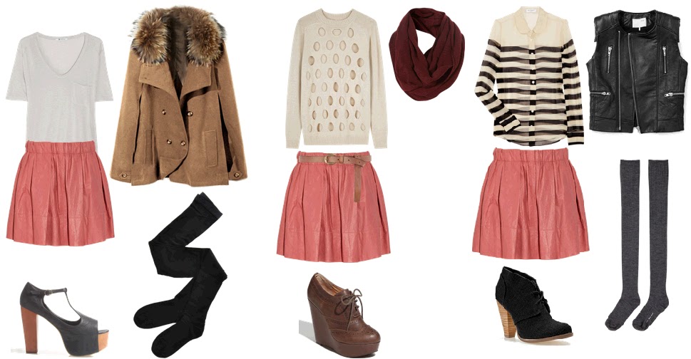 Joyful Outfits: How to wear: pink skirt