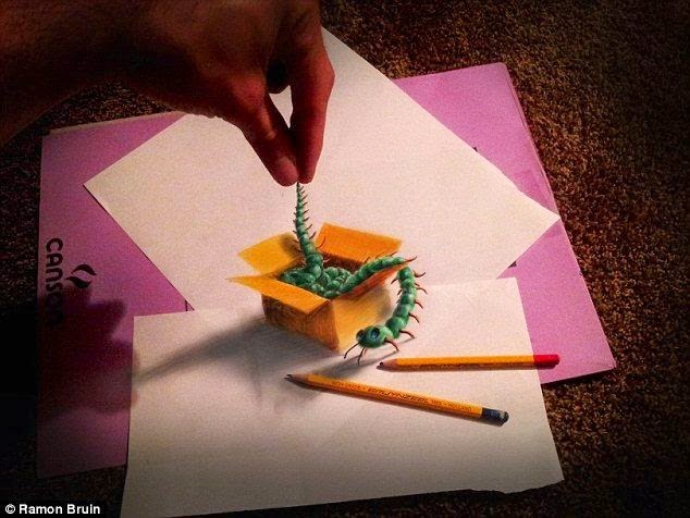 Amazing 3d Drawings With Just A Pen And Paper Fun Inventors
