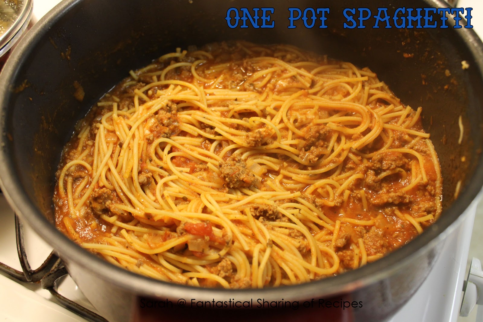 Working Mom's Best Friend One Pot Spaghetti