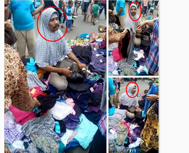NGAKAK !!! Ini Dia Penjual Hijab di Tanah Abang yang Bikin Heboh DiDunia Maya