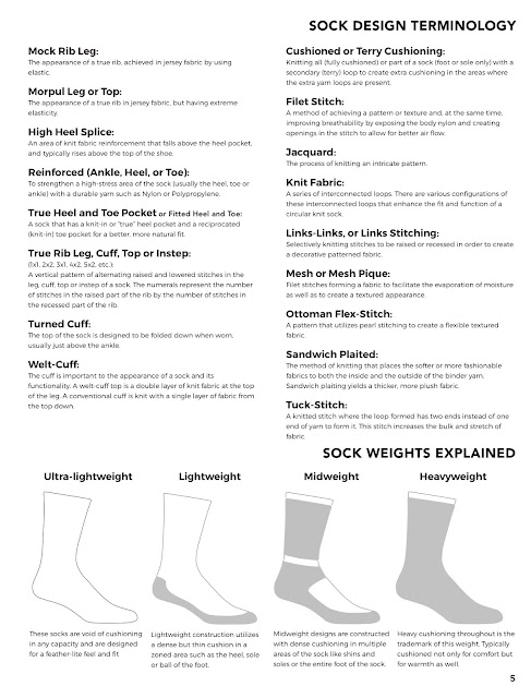 Lost of Sock Terminology