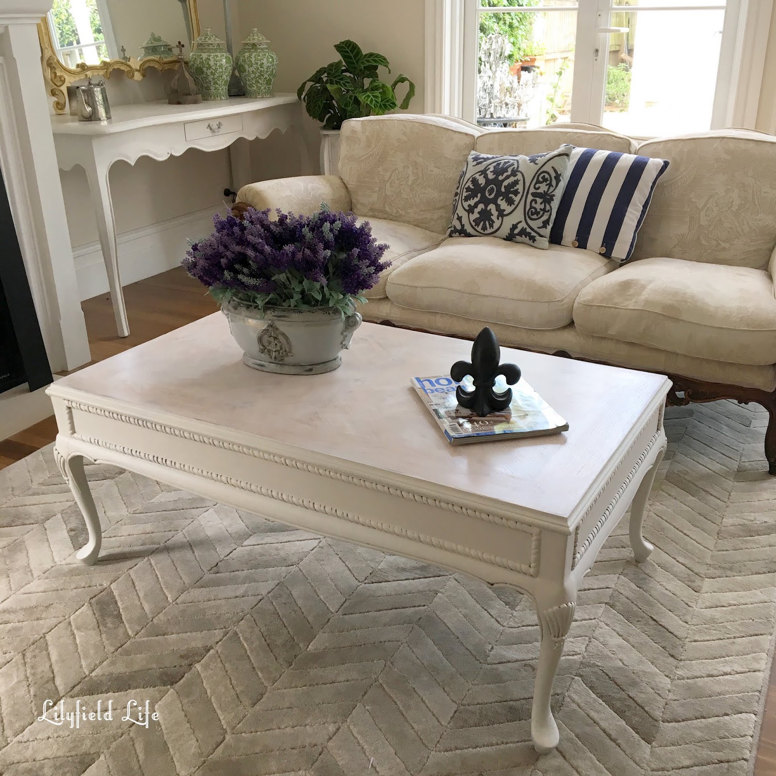 Lilyfield Life A limed white coffee table