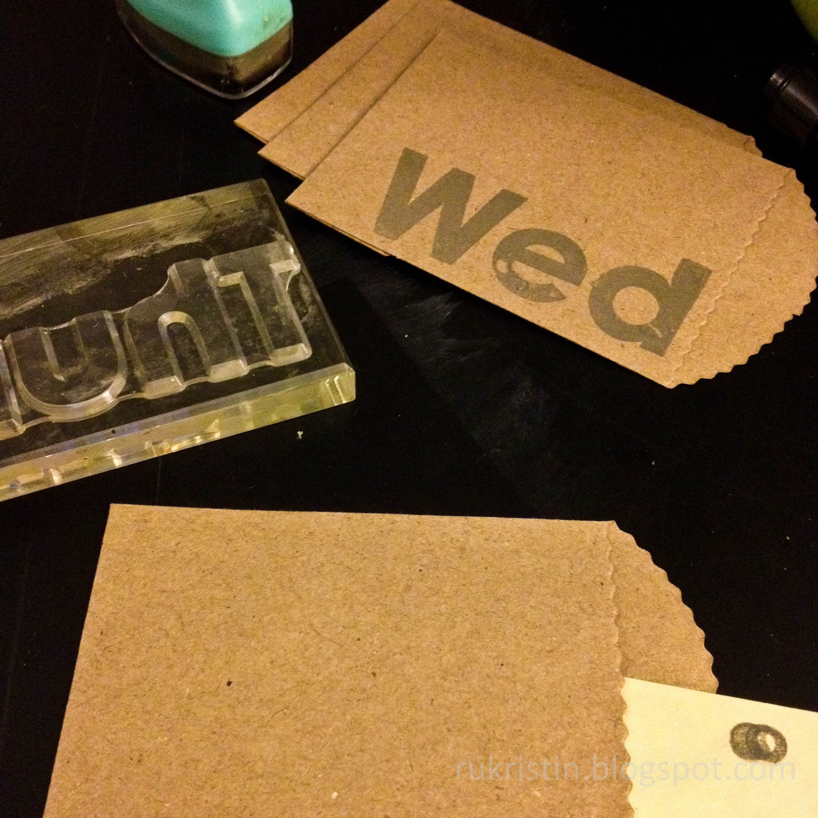 rukristin papercrafts Tutorial I Love You Mini Envelope Book