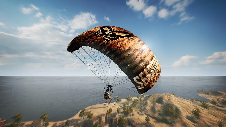 PUBG, Parachute, 4K, #7.789