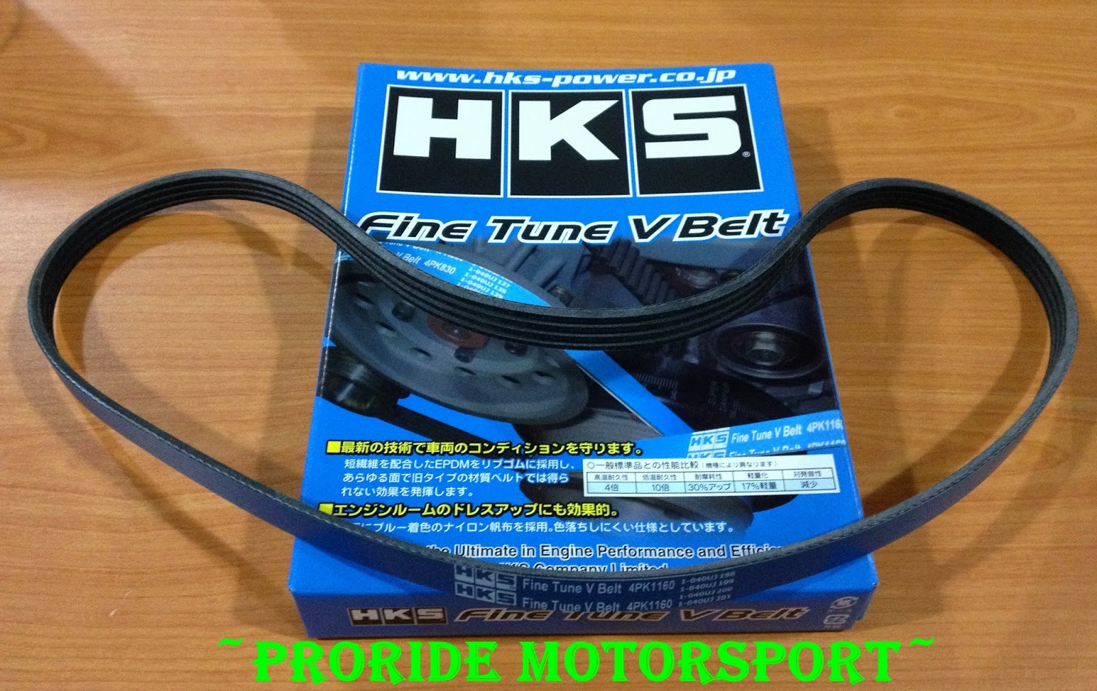 Pro-ride Motorsports: HKS Fine Tune V Belt for Honda CR-Z