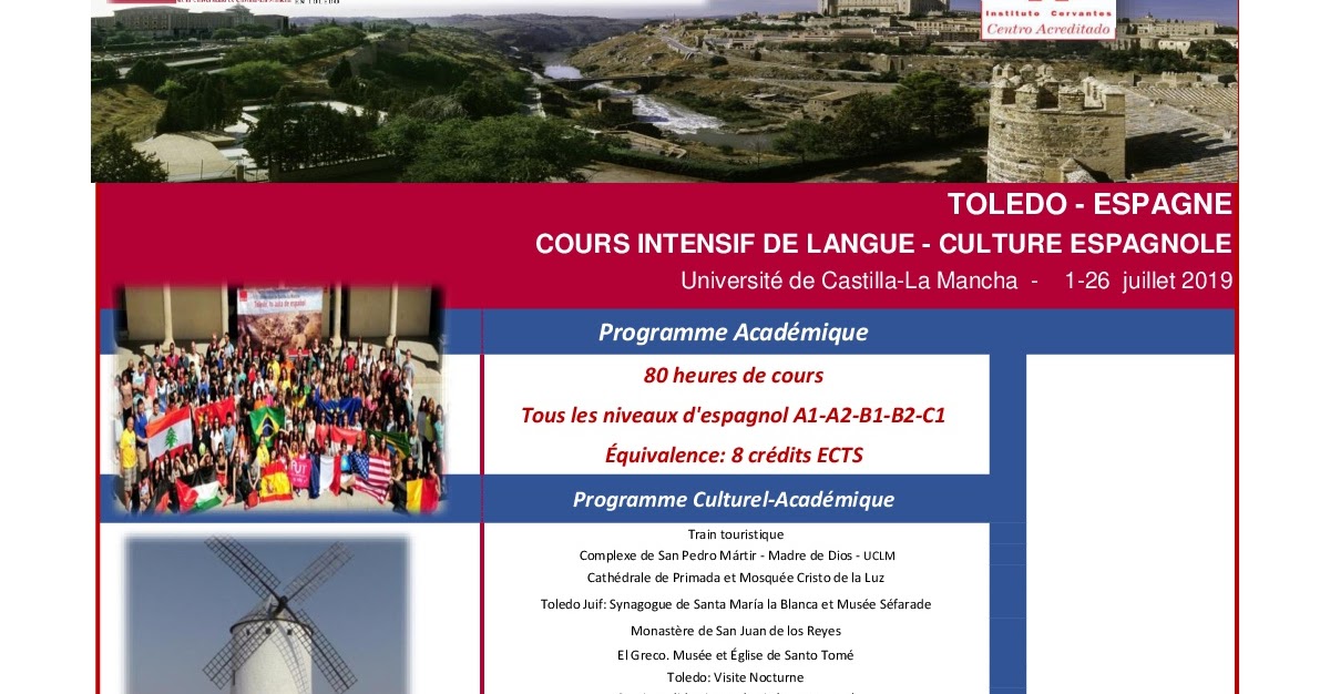 Viviendo el Español en la YMCA Curso Intensivo de verano. Lengua y la cultura española