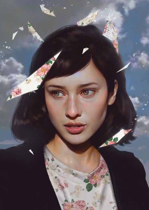 As surreais e impressionantes ilustrações de mulheres com um estilo realista de Aykut Aydoğdu Aykut Aydoğdu ilustrações mulheres surreais realistas feminino simbolismos