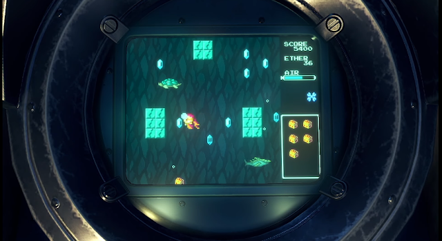 Tiger Tiger Xenoblade Chronicles 2 Direct Tiger Tiger minigame diving underwater 8-bit classic retro NES