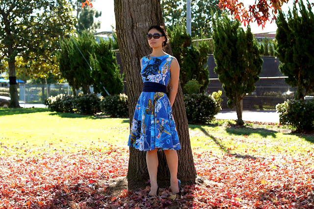 Star Wars dress, made from a vintage pattern using vintage sheets